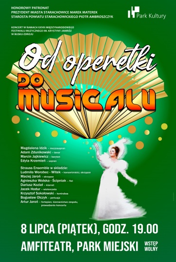 Plakat koncertu Od operetki do musicalu 